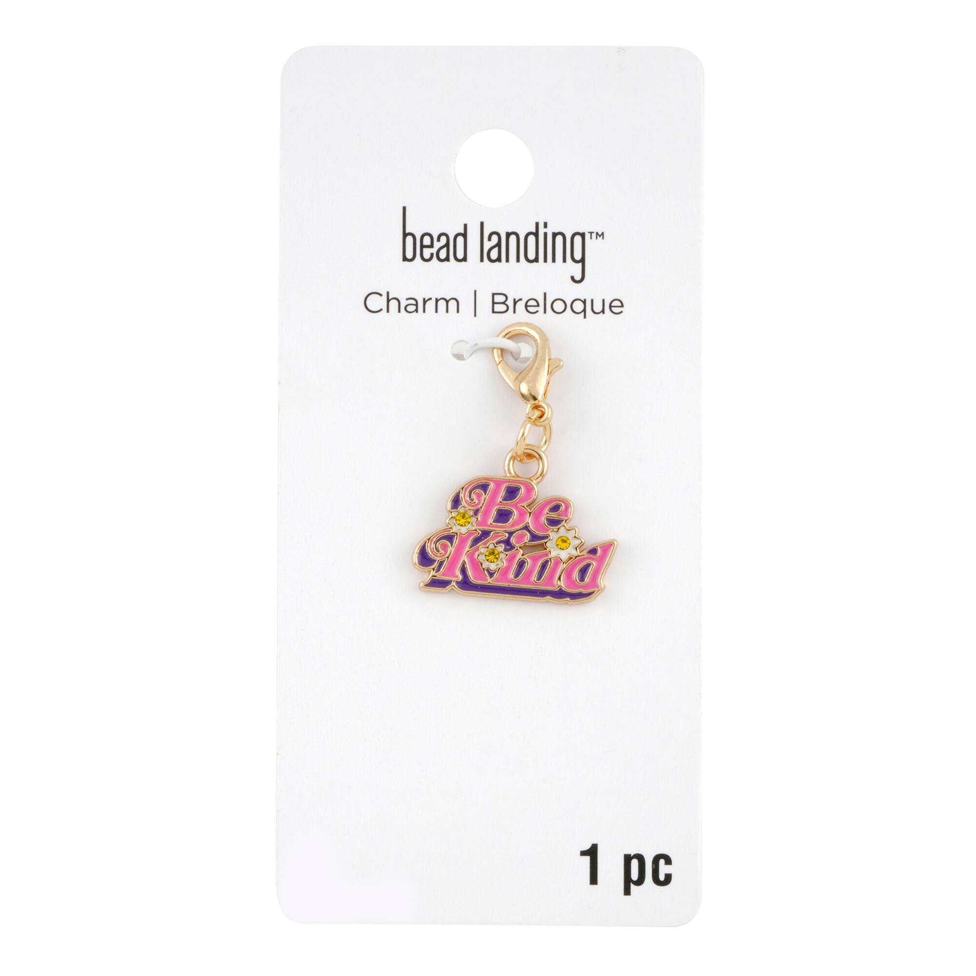 12 Pack: Be Kind Charm by Bead Landing™